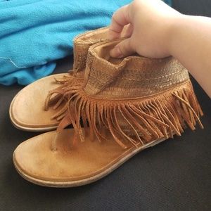 Free people fringe sandals